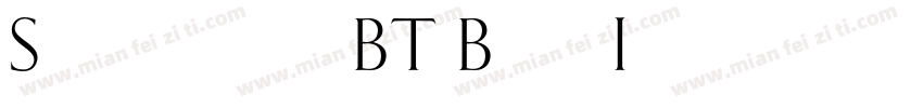 Schneidler BT Bold Italic字体转换